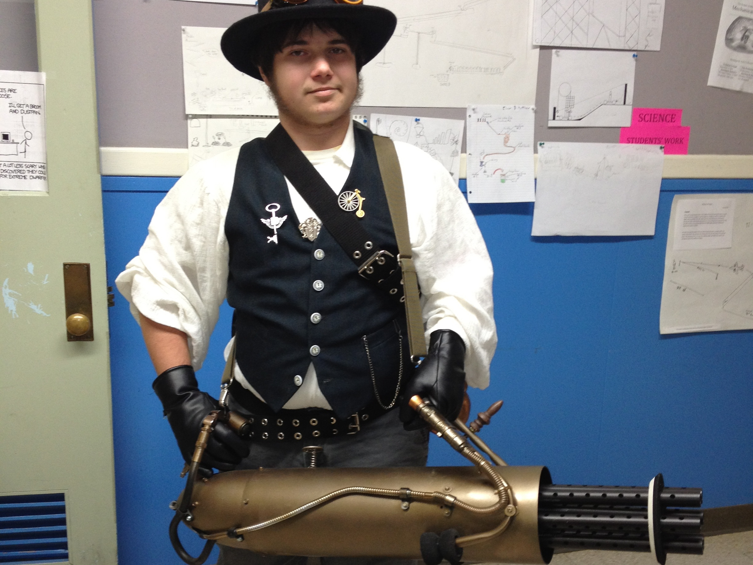 Steampunk CO2 Gatling Gun & Costume