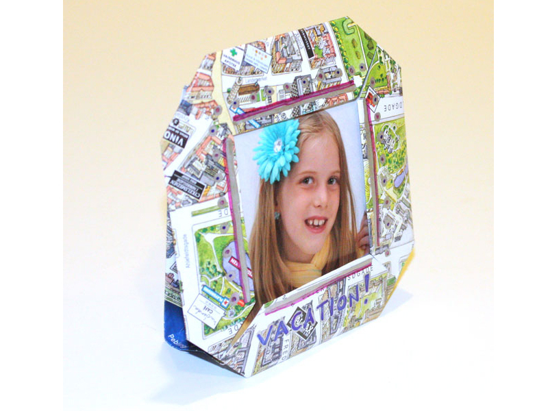 Paper Scrap Picture Frame