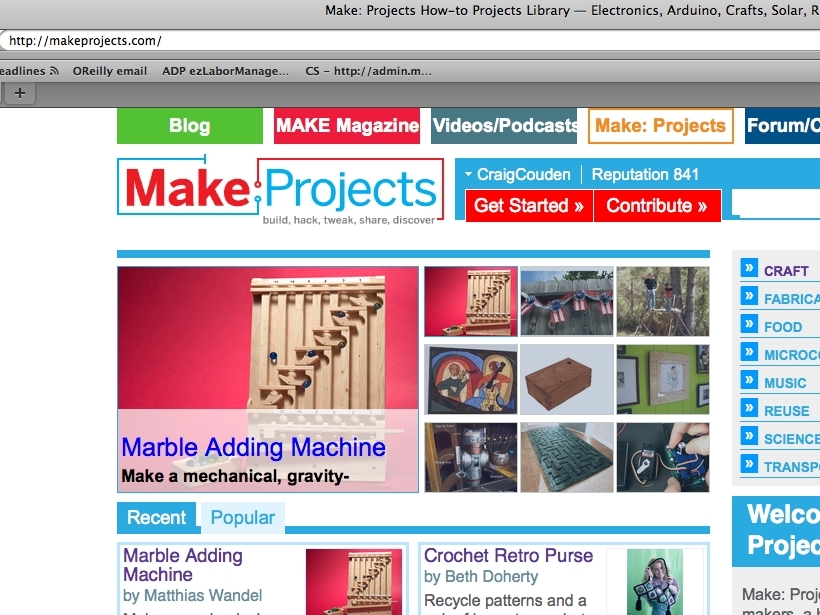 New Project: Enter a Project on Make: Projects