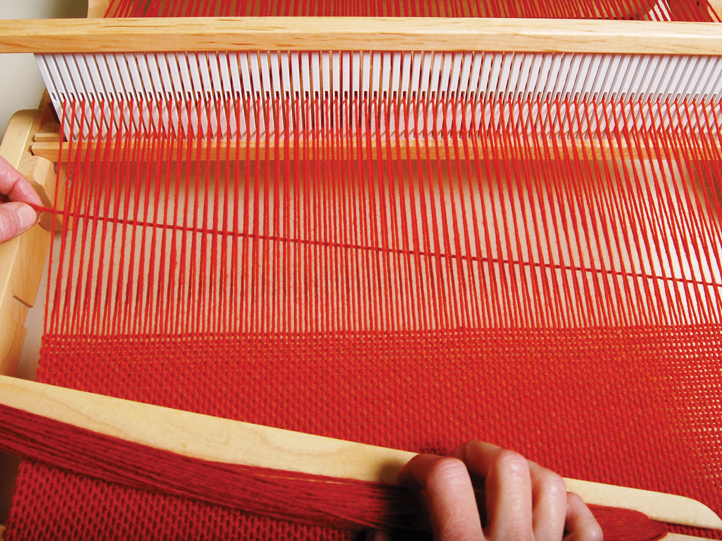 Fringy Loom-Woven&nbsp;Pillow