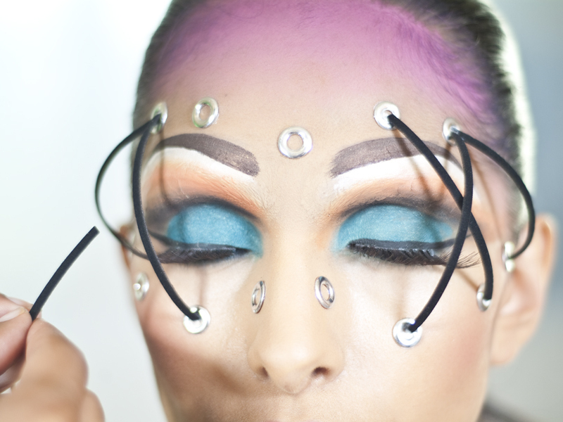 Cage Makeup for Burning Man