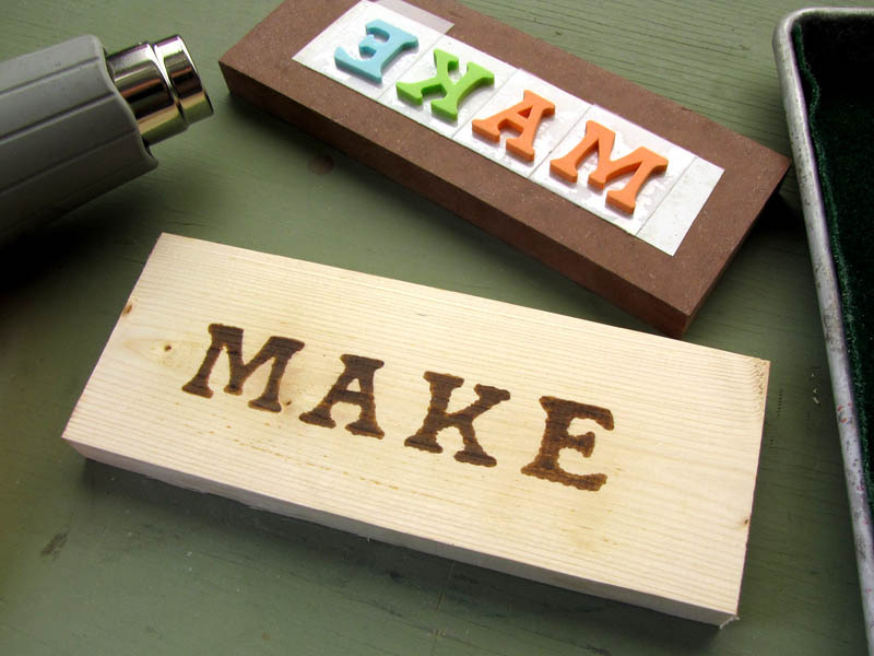New Project: Chemical Woodburning
