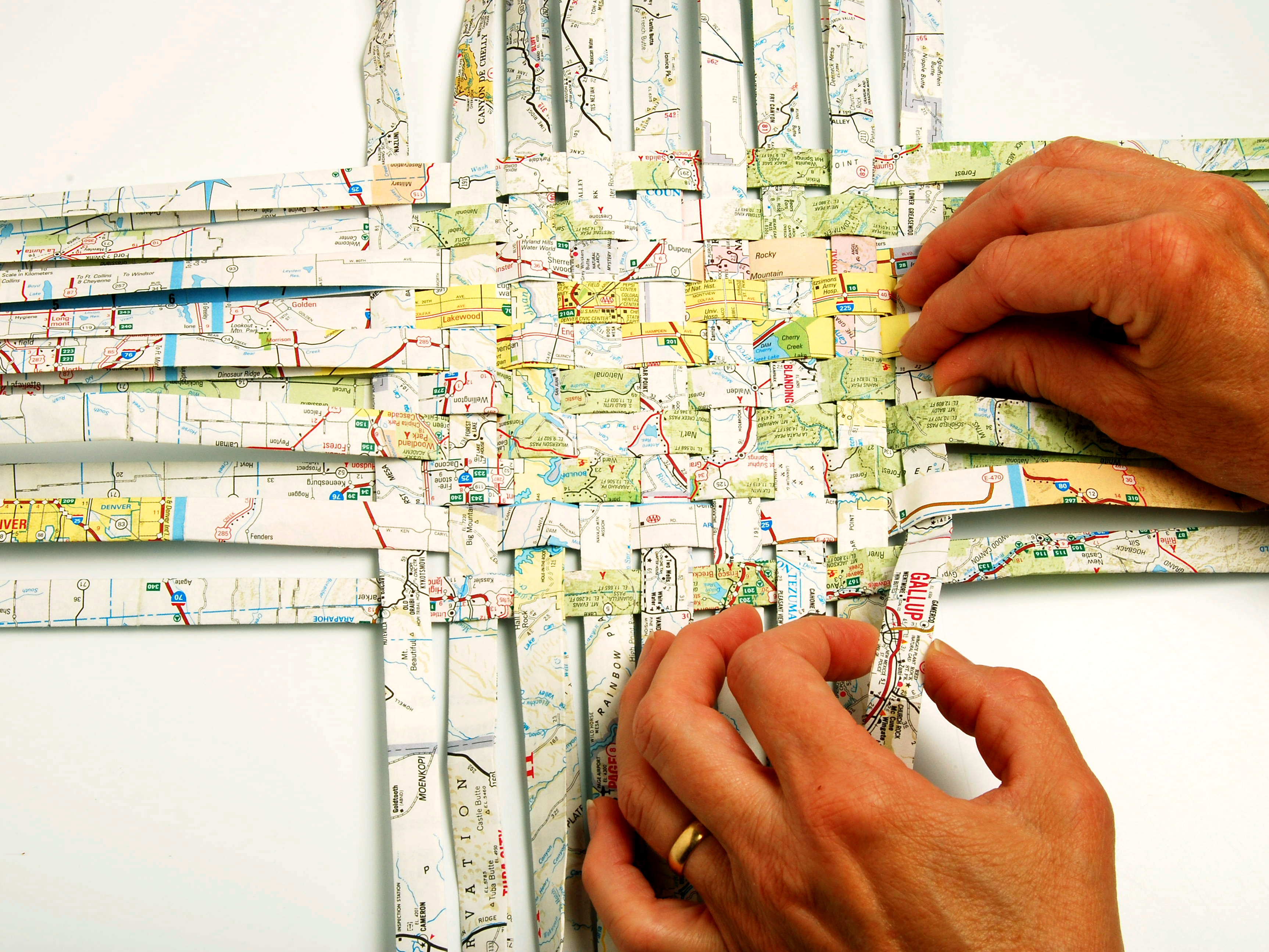 New Project: Woven Map Basket