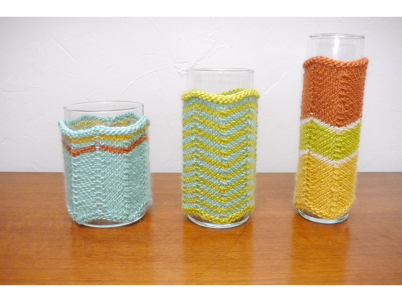 Missoni-Style Vase Cozies