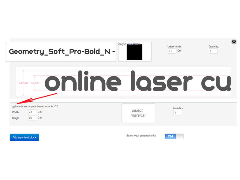 Laser-Cut Sign Designed in Your&nbsp;Browser