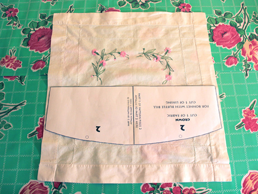 Bonnet from Vintage&nbsp;Linens