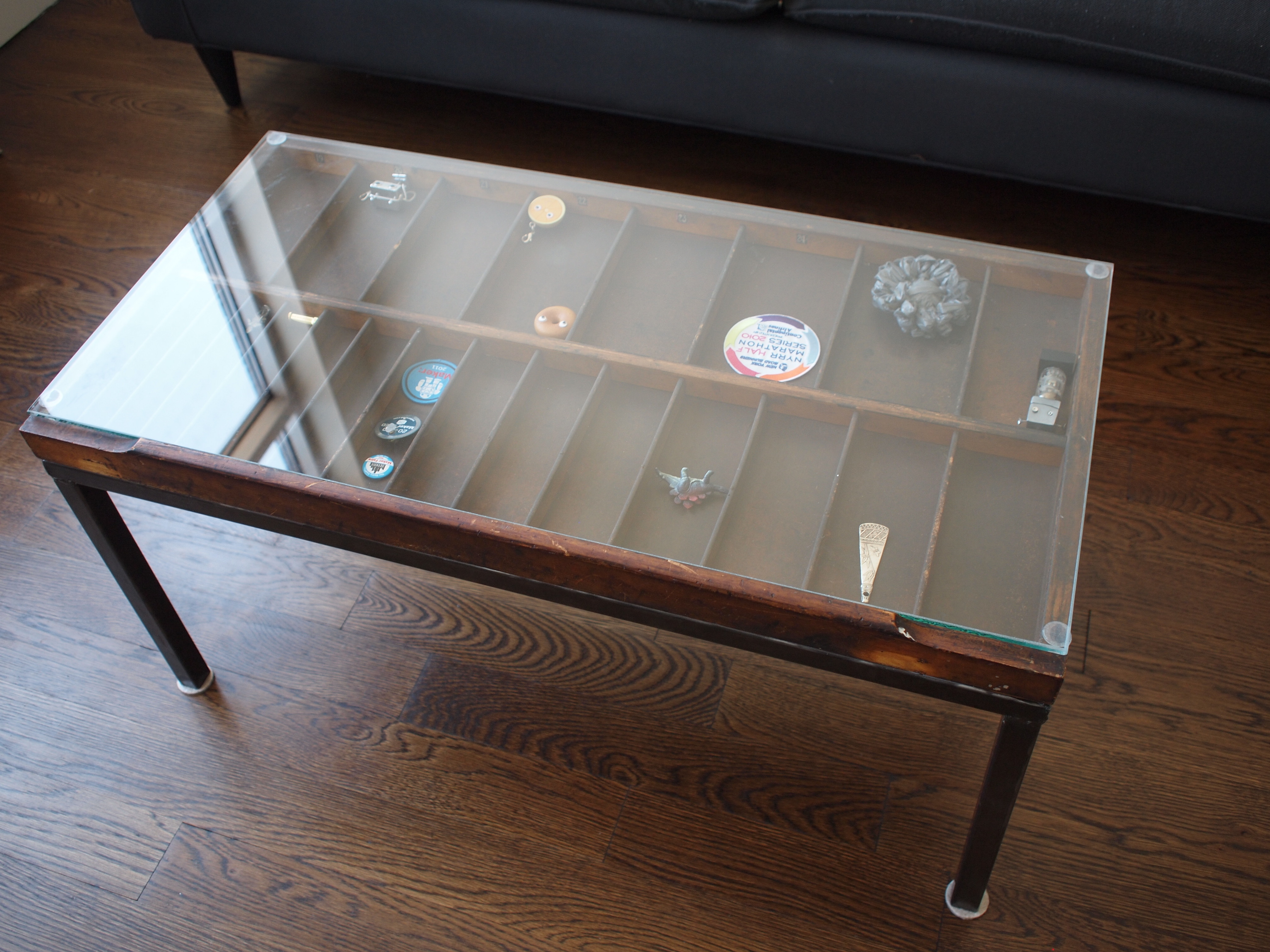 diy welded table legs make a typecase into a coffee table make diy welded table legs make a typecase into a coffee table make