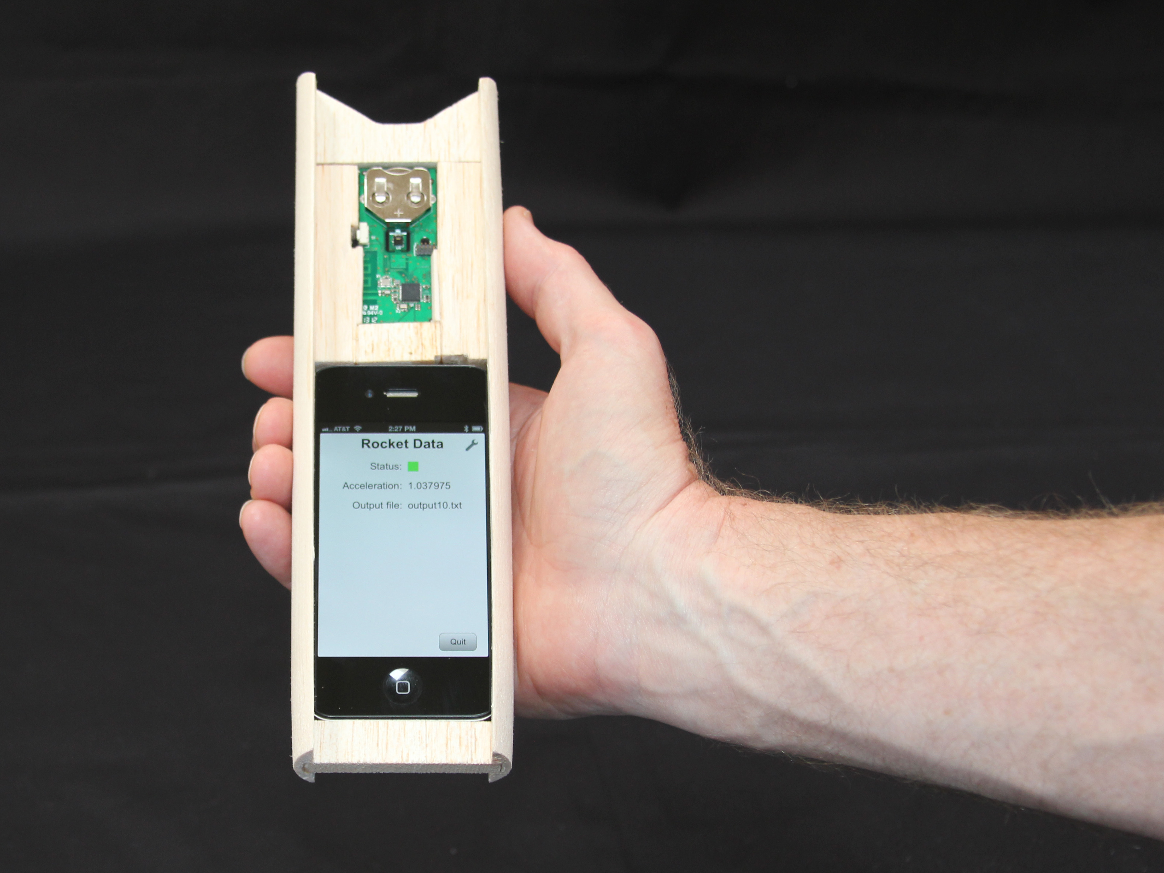 iPhone Flies on a Rocket: Collect and Analyze&nbsp;Data!