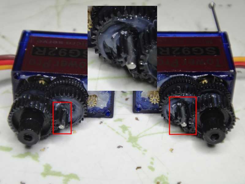 Replacing 9g Servo&nbsp;Gears