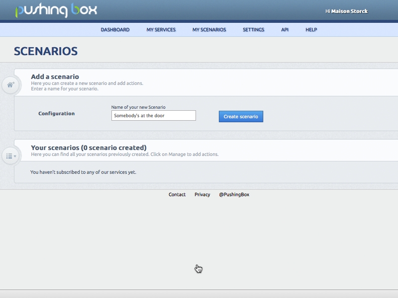 Notifying Doorbell with PushingBox