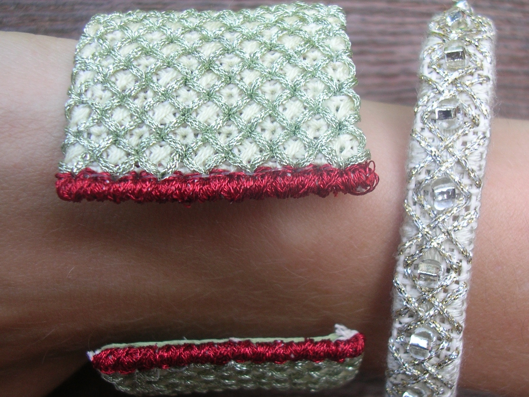 Needlepoint&nbsp;Wristcuffs