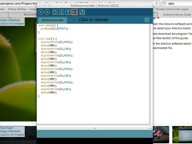 Arduino Morse Code&nbsp;Flasher
