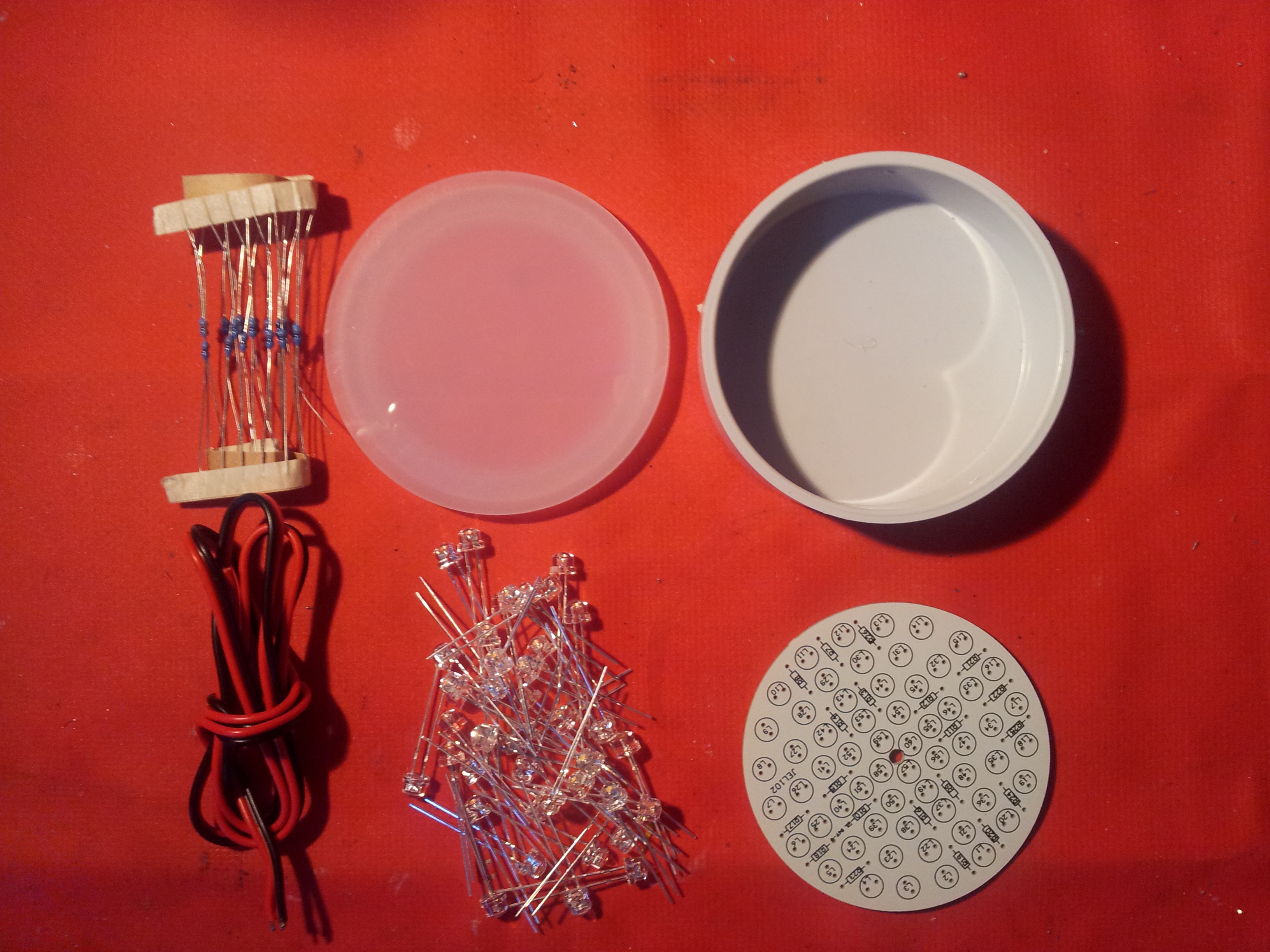 LED Garden/Deck-Light Kit with 60x5mm LEDs