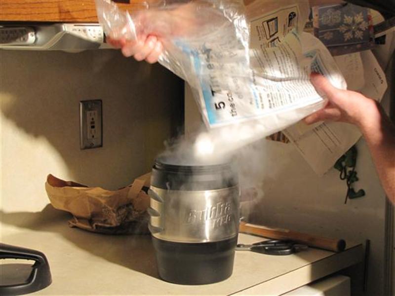 Instant Ice Cream with a Dry Ice&nbsp;Bath