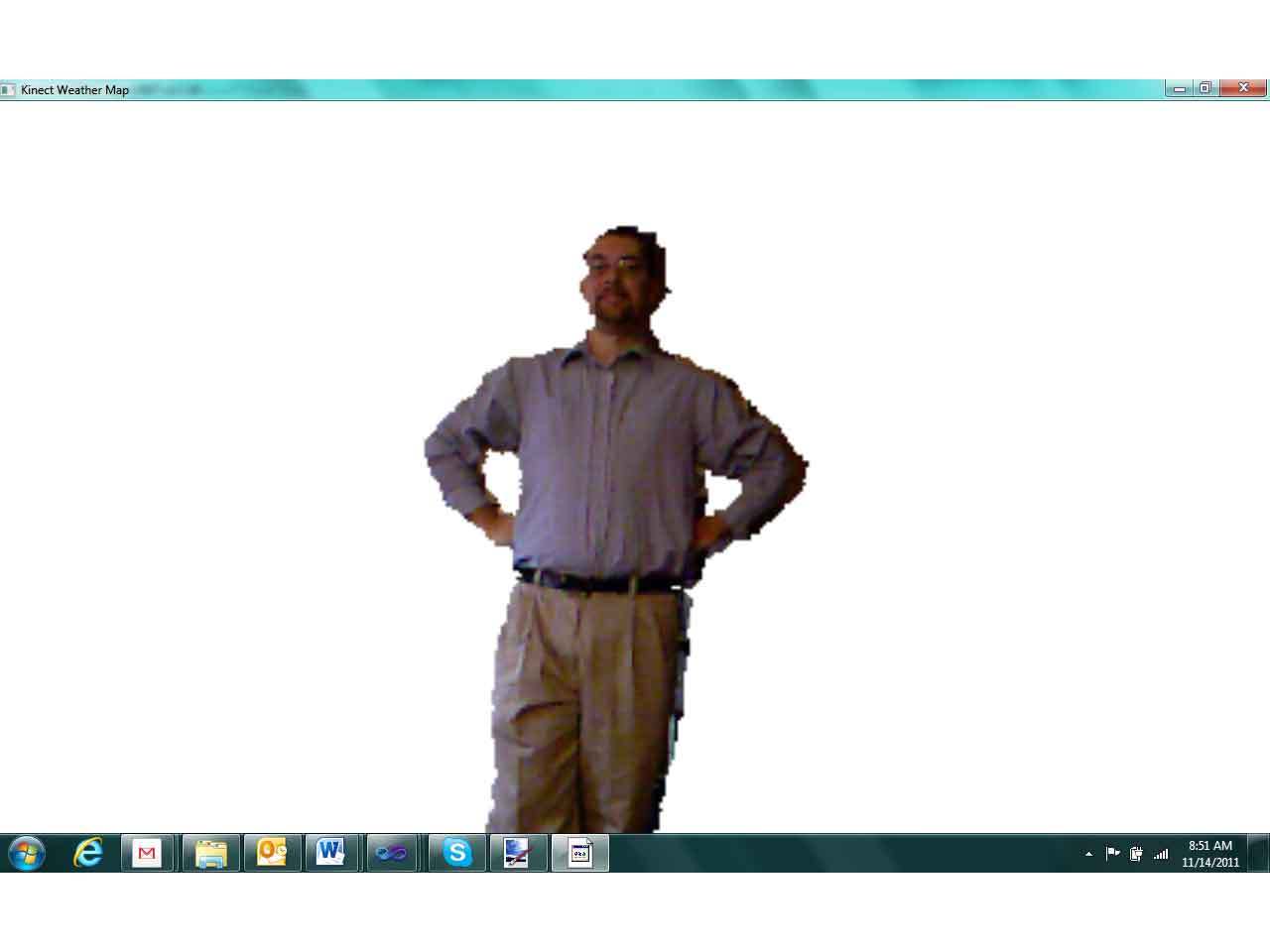 Kinect Hacking: Weather Map