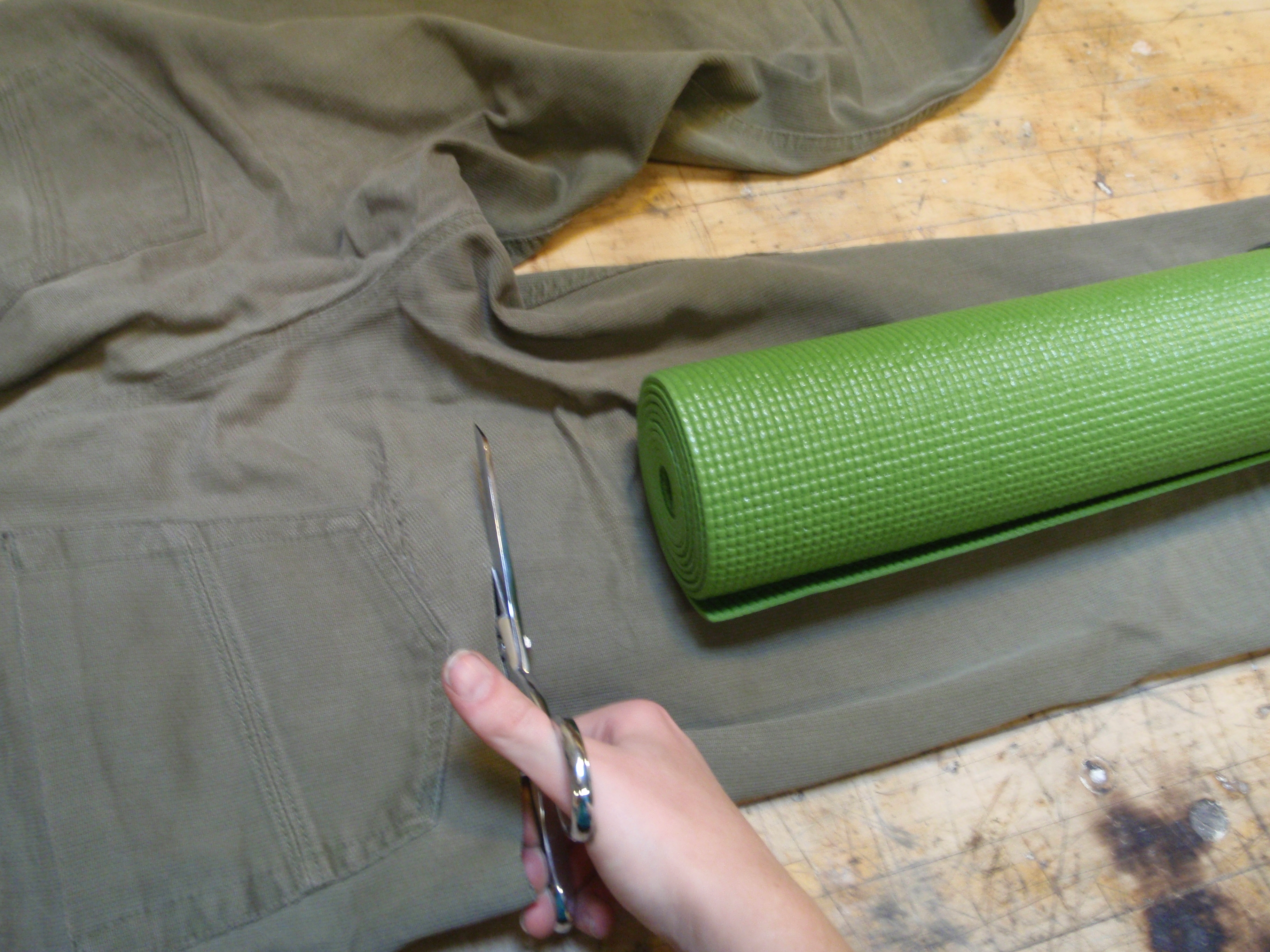 Yoga Mat Bag from Old Pants