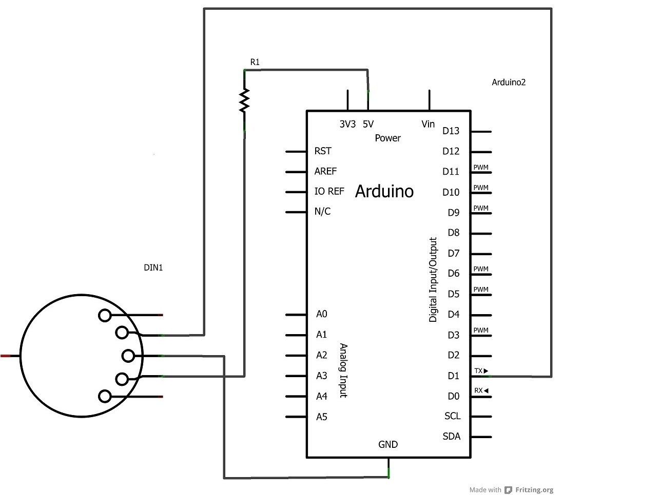 Electronic MIDI Wind instrument