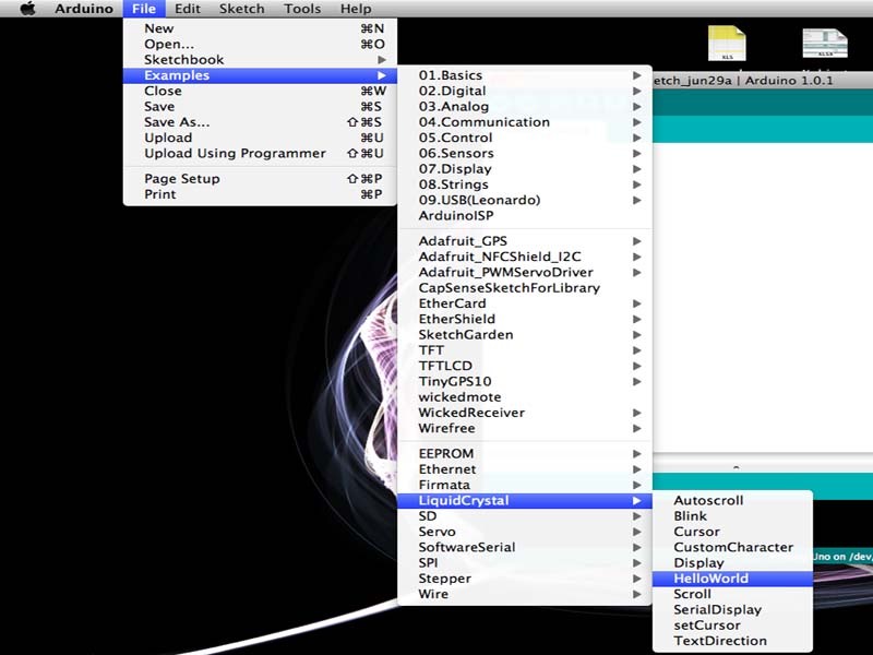 Using the MakerShield – LCD&nbsp;Display