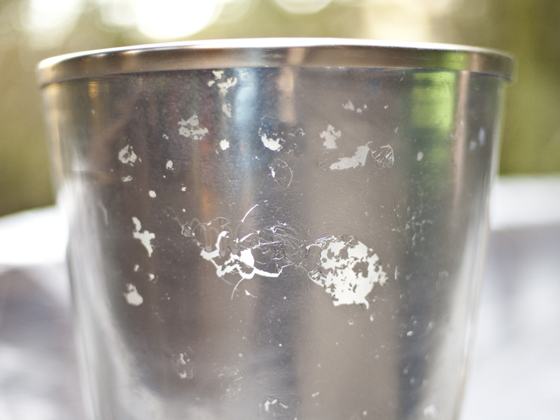 Faux Mercury Glass from Recycled&nbsp;Vases