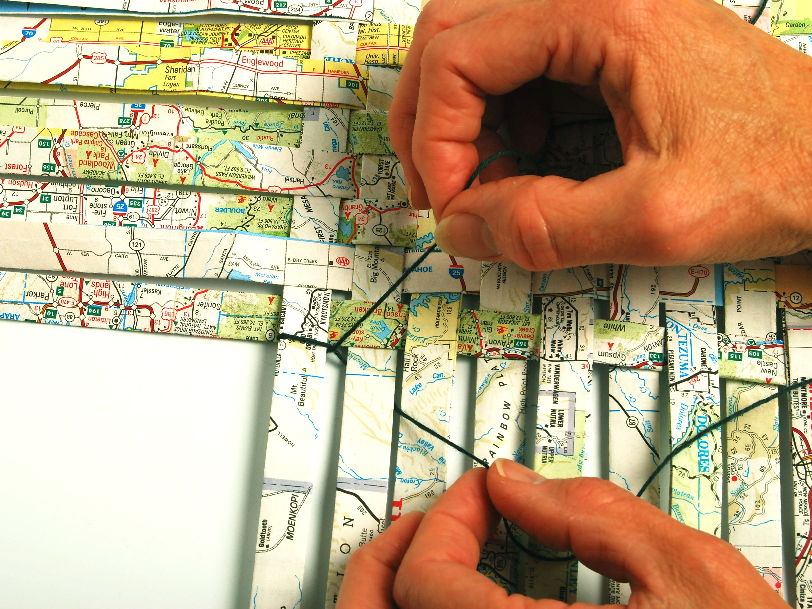 New Project: Woven Map Basket