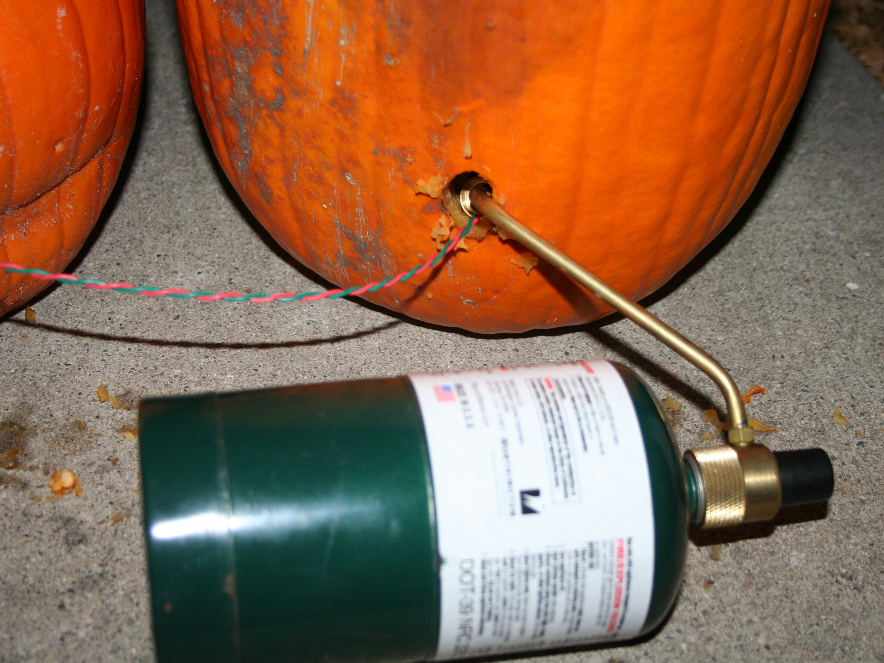Laser-Triggered Fire-Breathing Pumpkin&nbsp;Prank