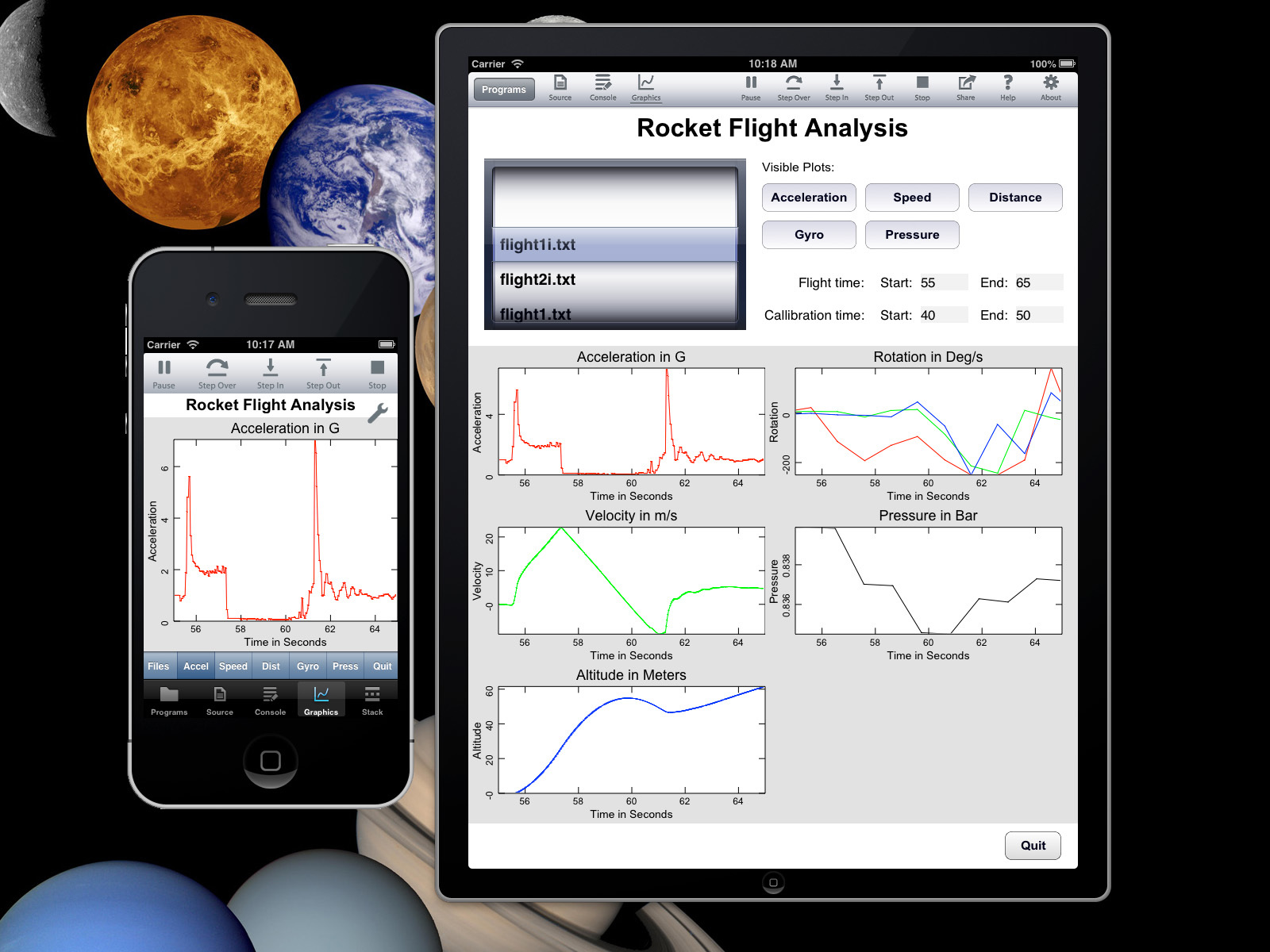New Project: Analyze Data from iPhone Rocket Flights