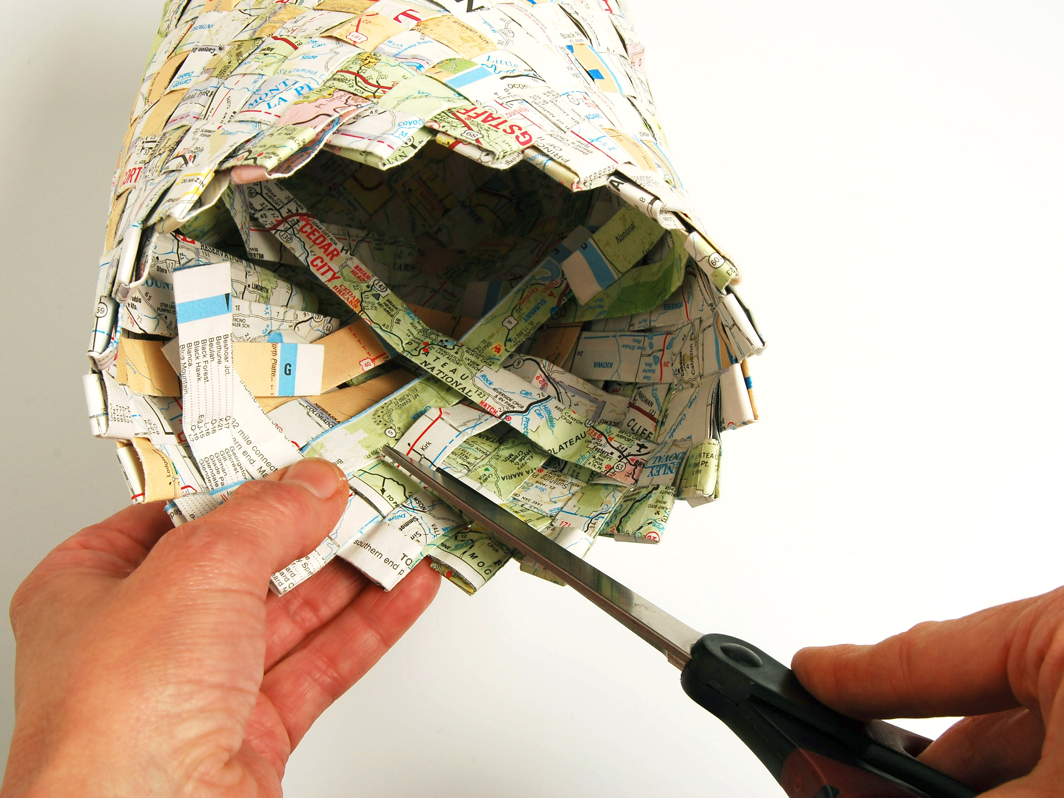 New Project: Woven Map Basket