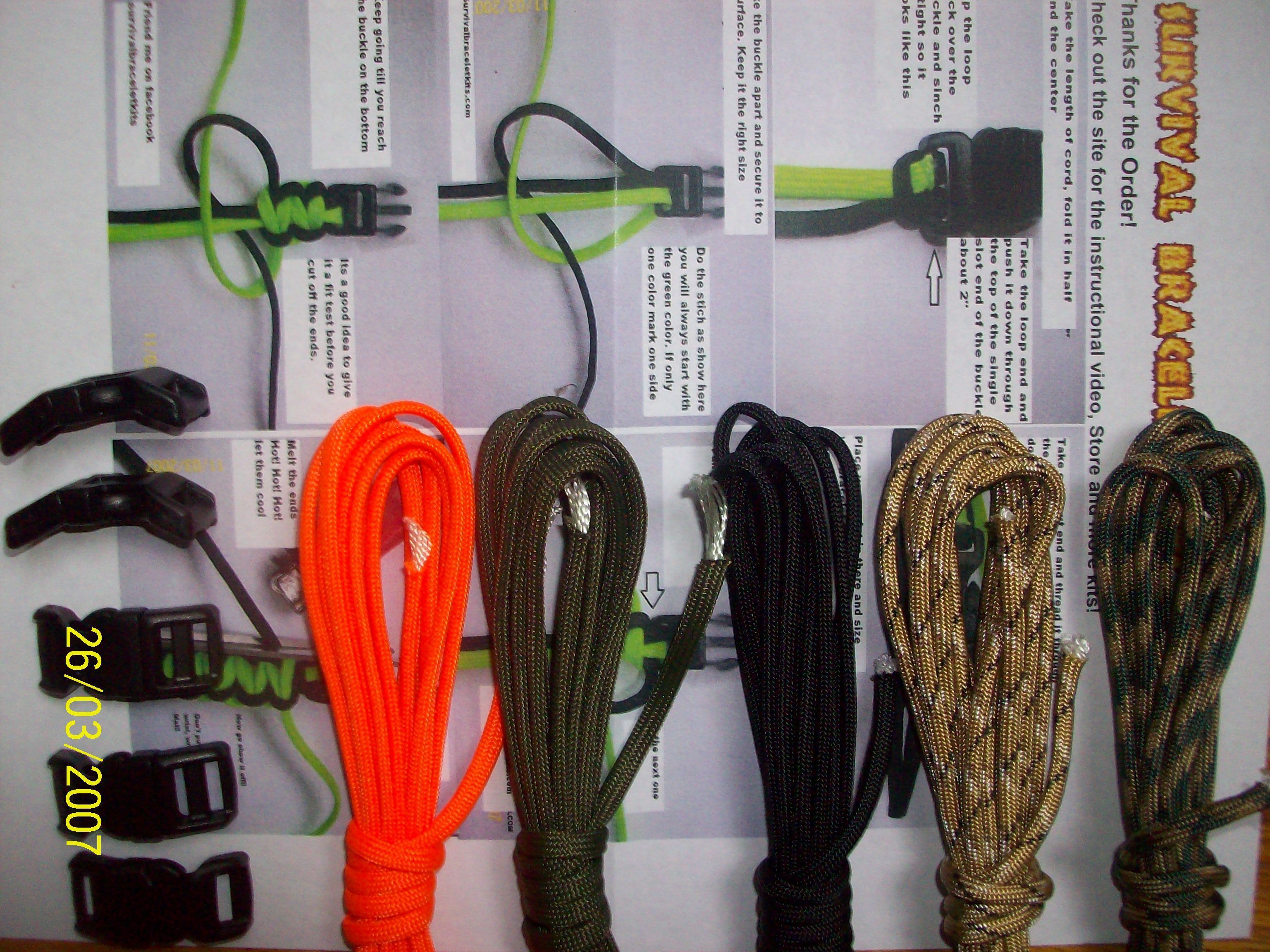 How to make a paracord 550 survival bracelet