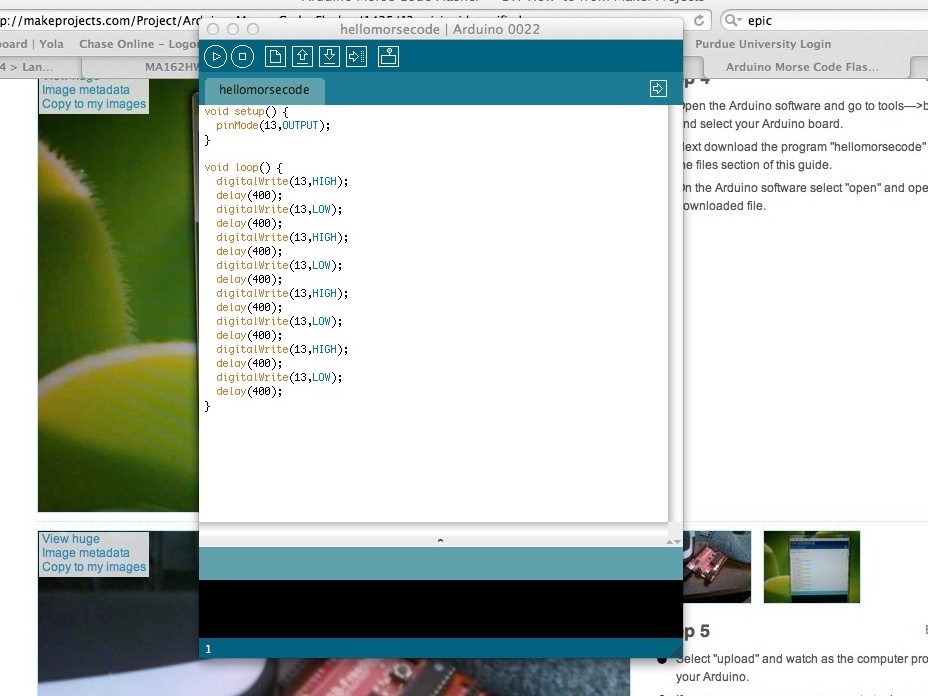 Arduino Morse Code&nbsp;Flasher