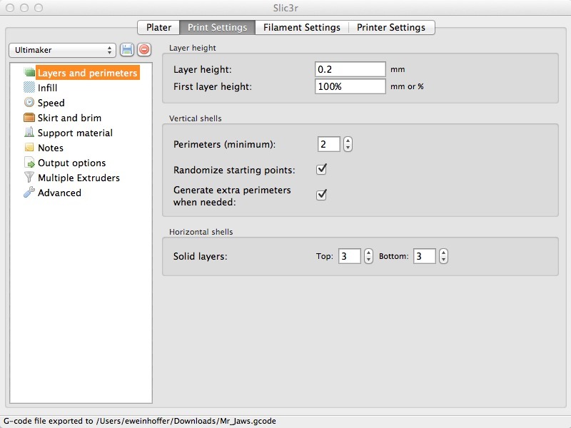 Getting Started With&nbsp;Slic3r