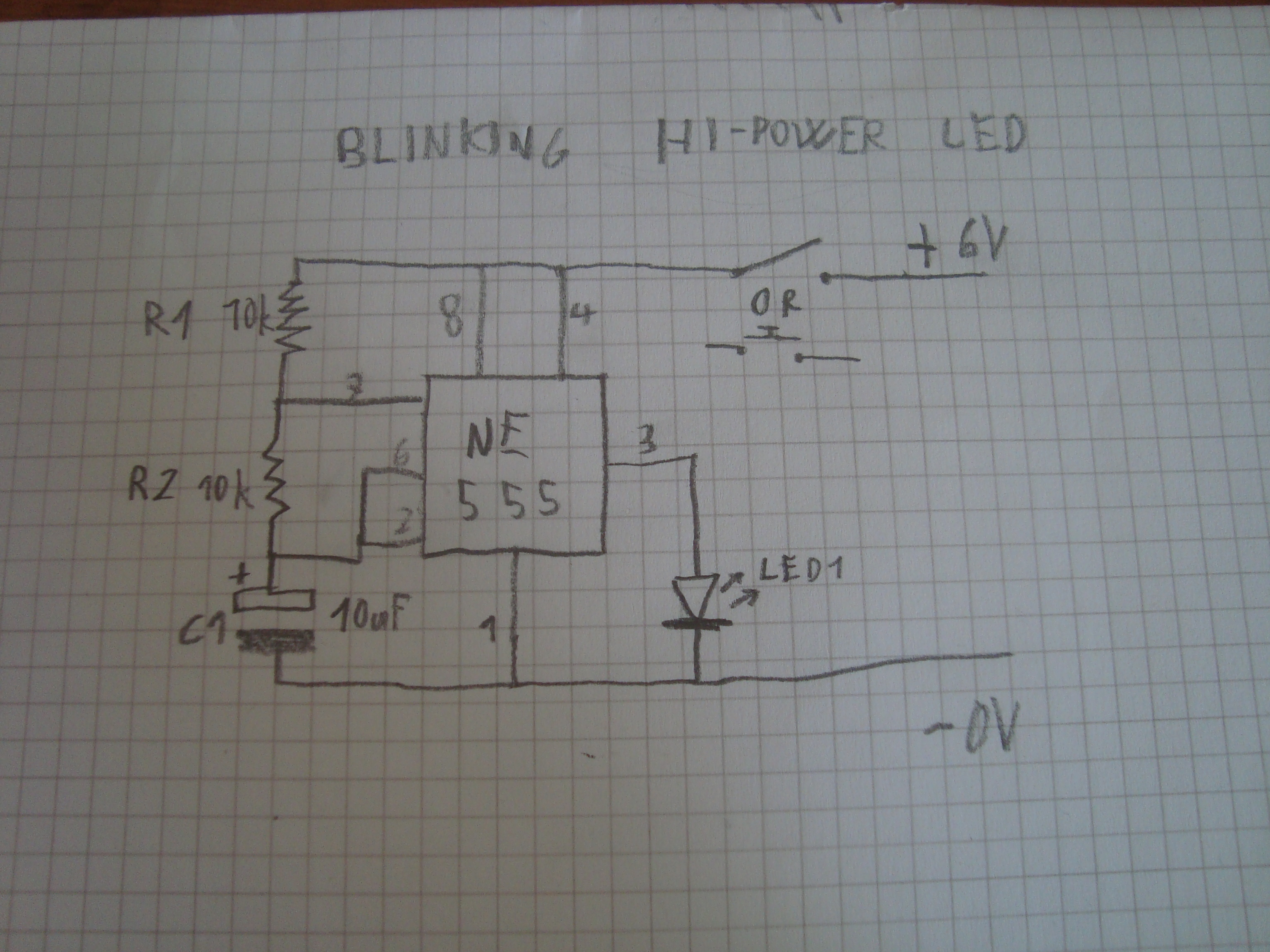 High-Power Blinking LED