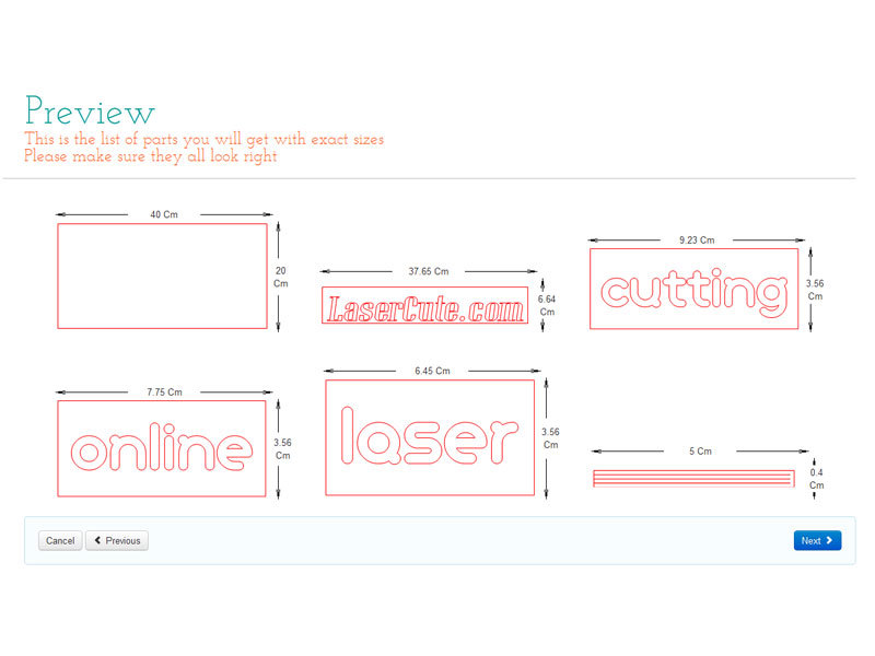 Laser-Cut Sign Designed in Your&nbsp;Browser