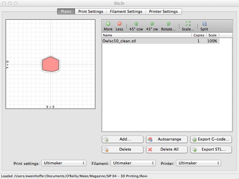 Getting Started With&nbsp;Slic3r