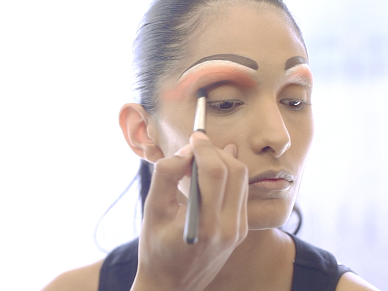 Cage Makeup for Burning Man