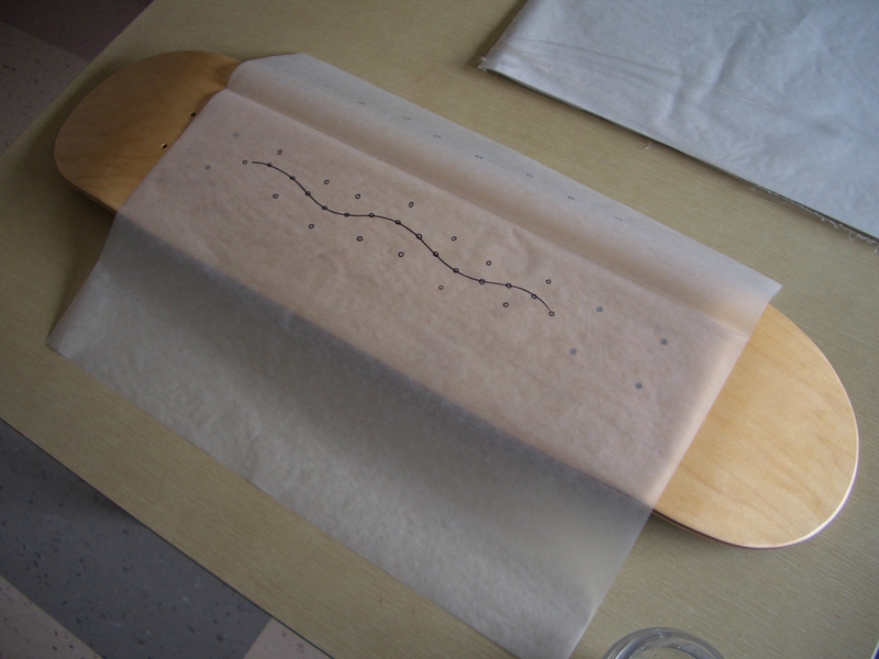 Stitched Skateboard