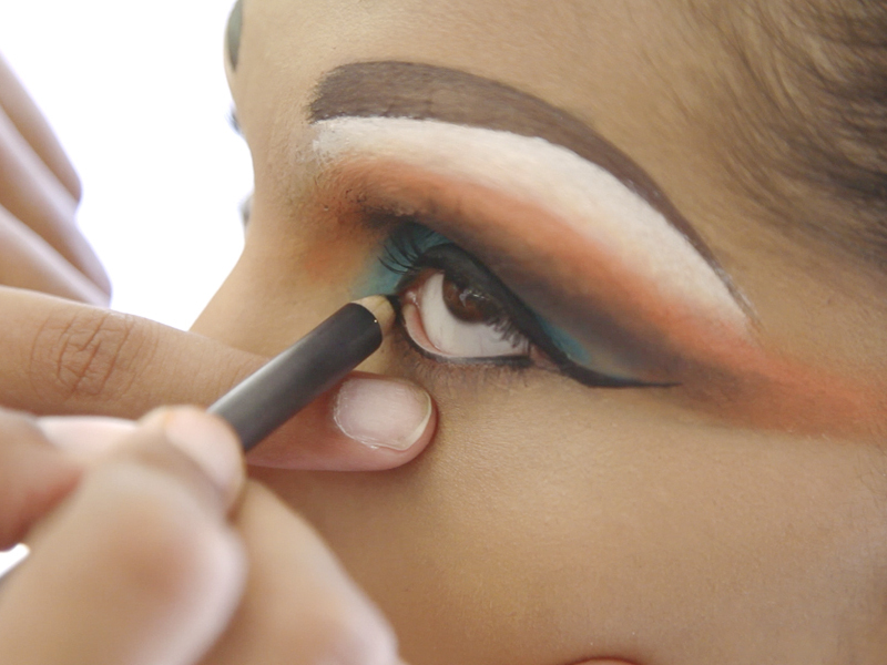 Cage Makeup for Burning Man