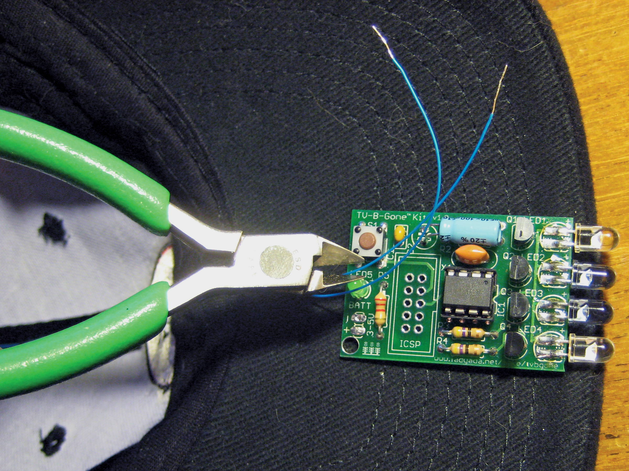 New Project: TV-B-Gone Hat