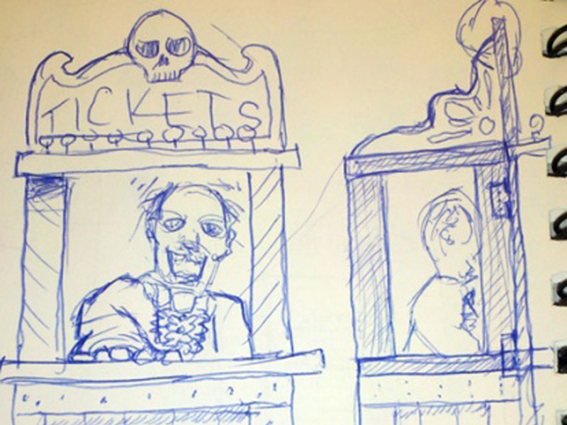 Scary Ticket Booth Build