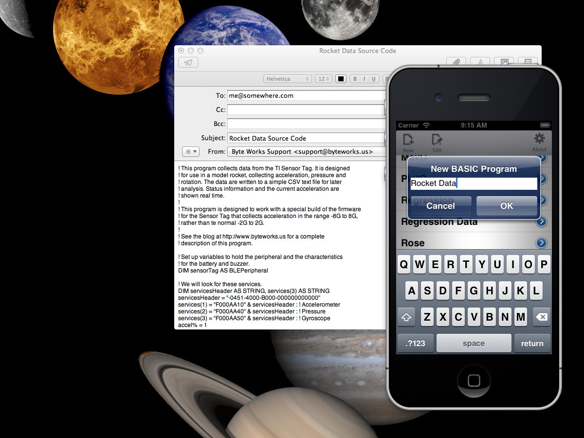 iPhone Flies on a Rocket: Collect and Analyze&nbsp;Data!
