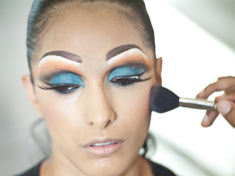 Cage Makeup for Burning Man