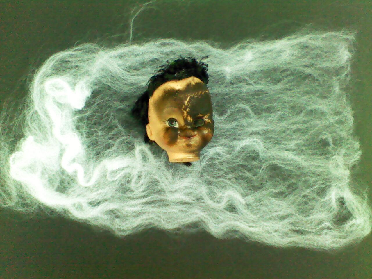New Project: WebHeads! Create Spiderweb-Trapped Doll Heads for Halloween