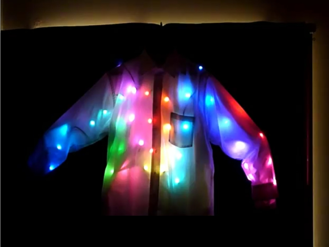 New Project: Android-Controlled LED Light Shirt