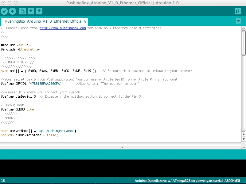 Notifying Doorbell with PushingBox