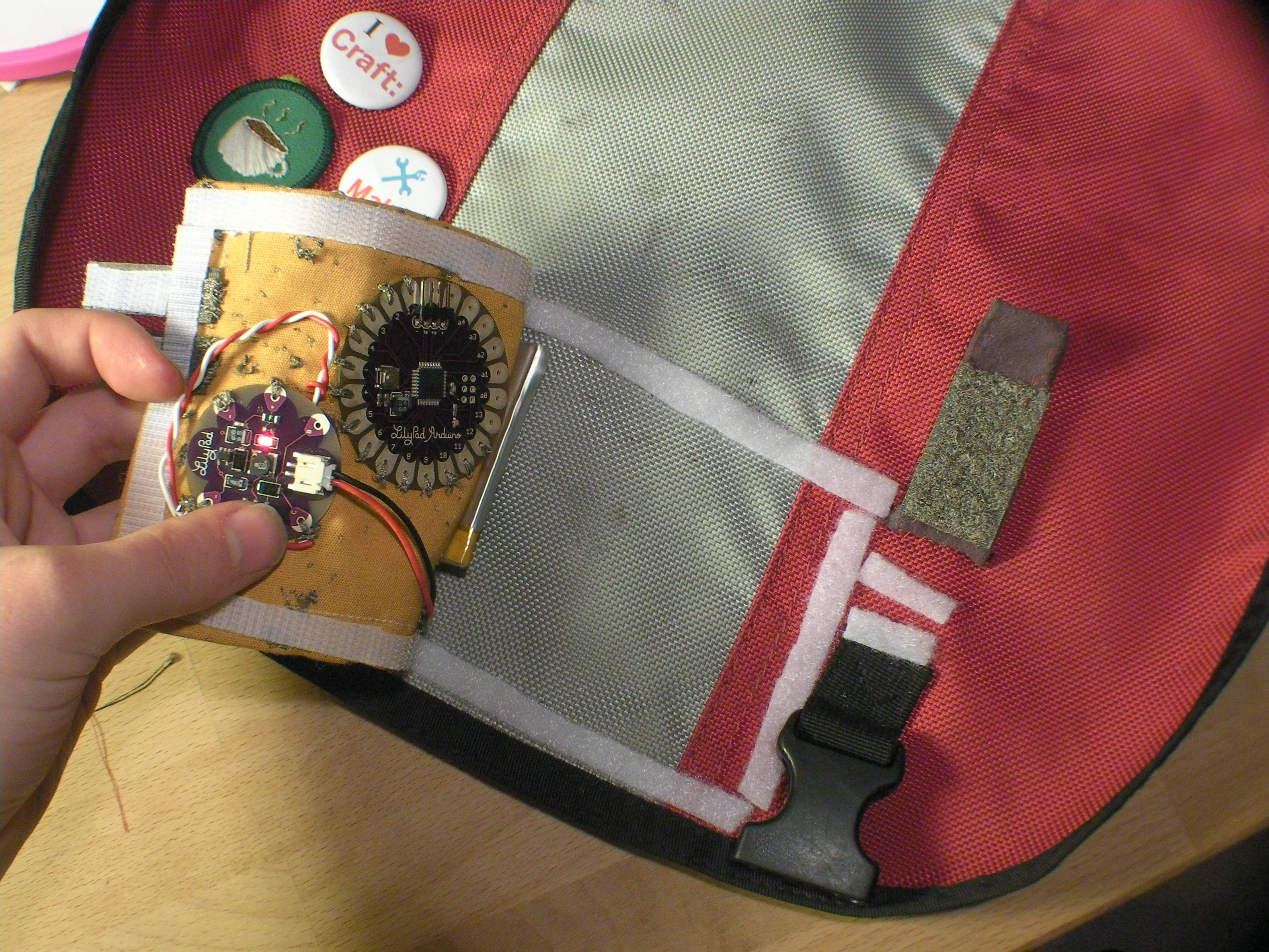 Arduino Blinking Bike&nbsp;Patch