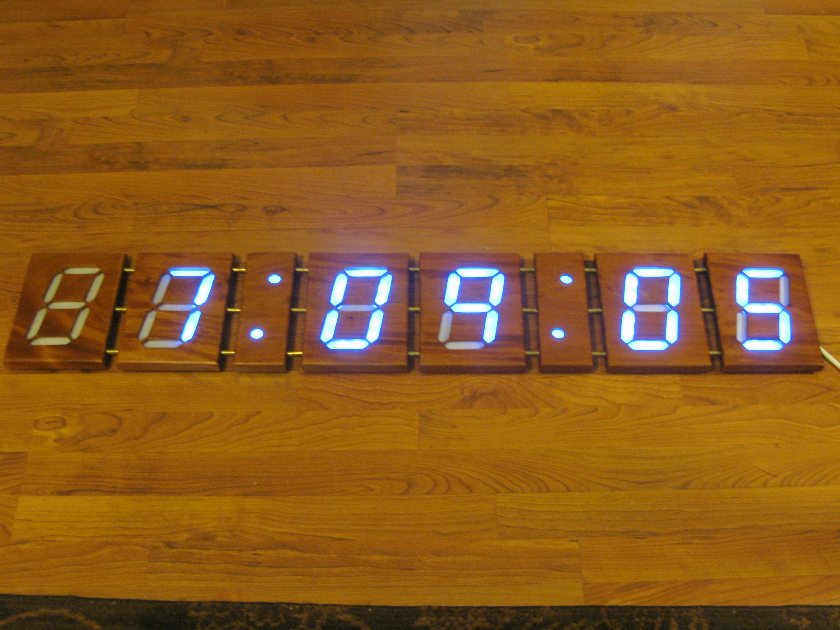 New Project: 4-Foot Wooden Digital Clock