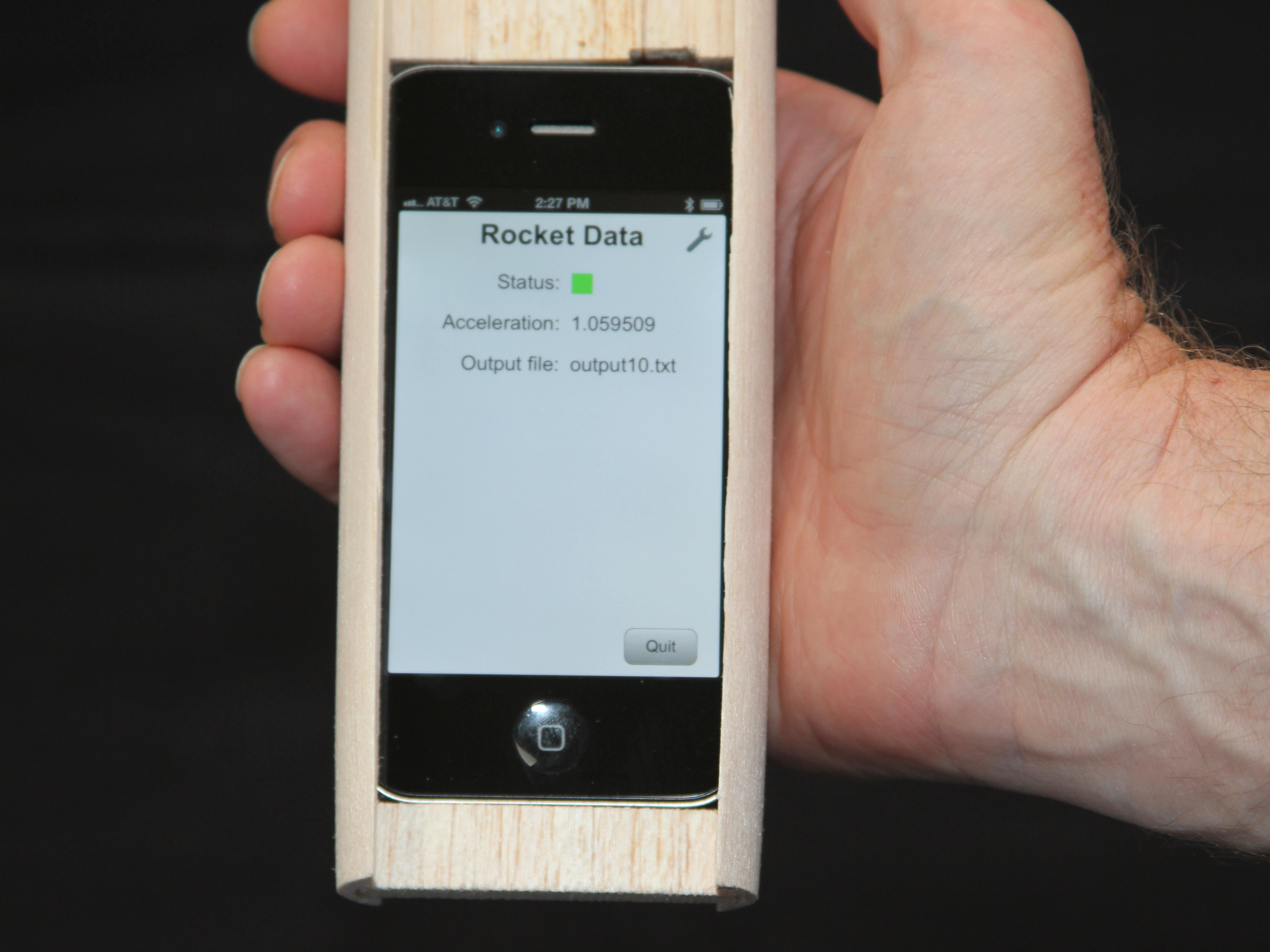iPhone Flies on a Rocket: Collect and Analyze&nbsp;Data!