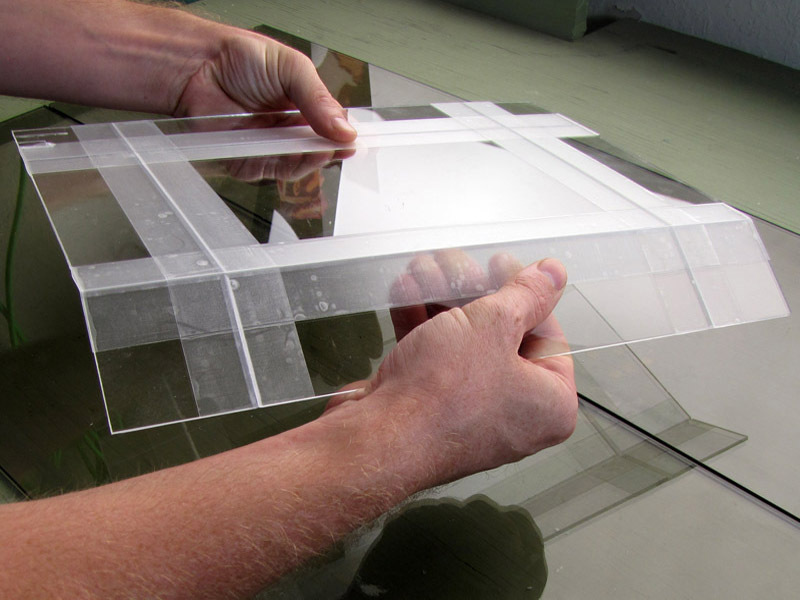 Tape-Hinge Acrylic Box&nbsp;Construction