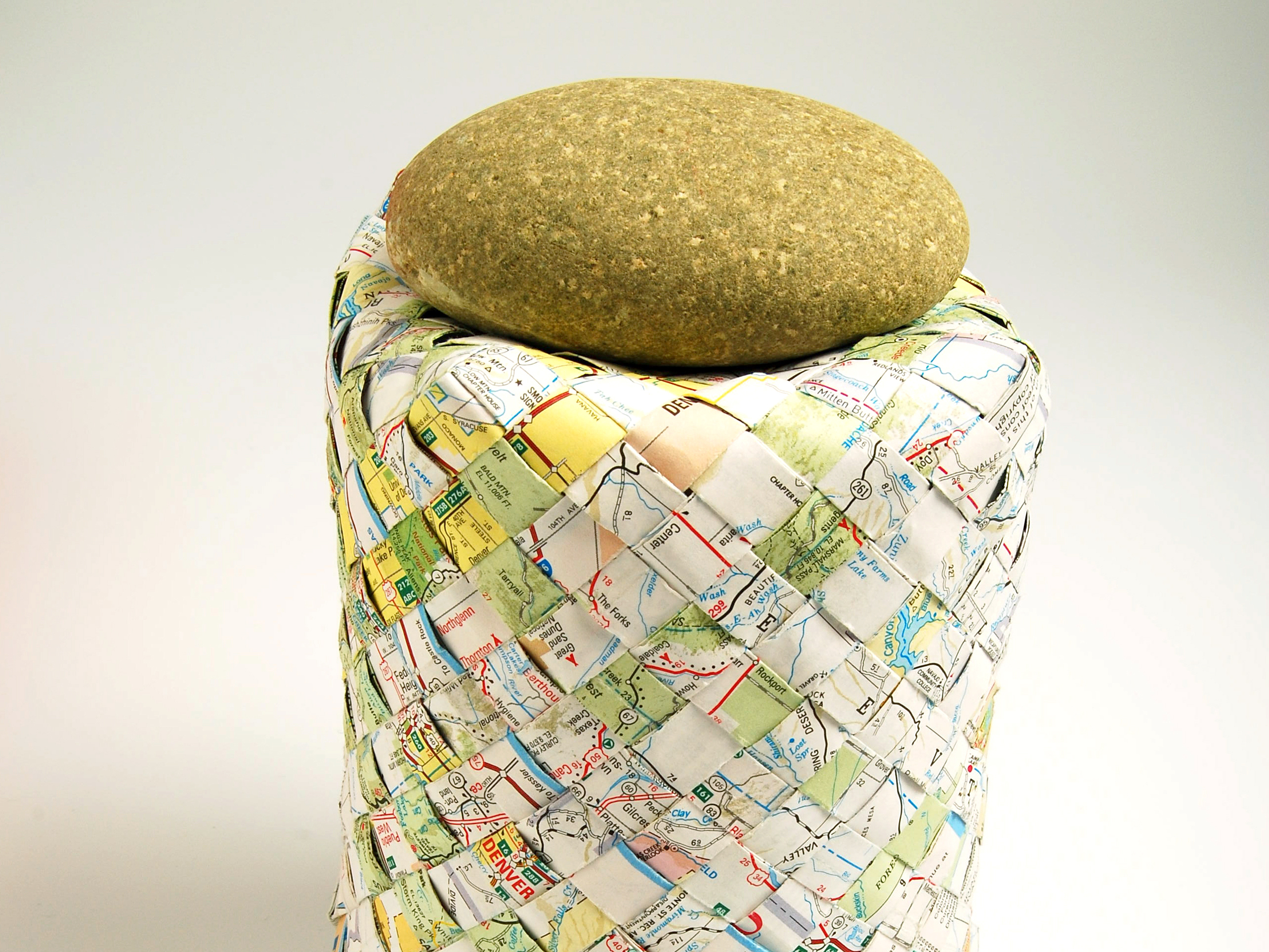New Project: Woven Map Basket