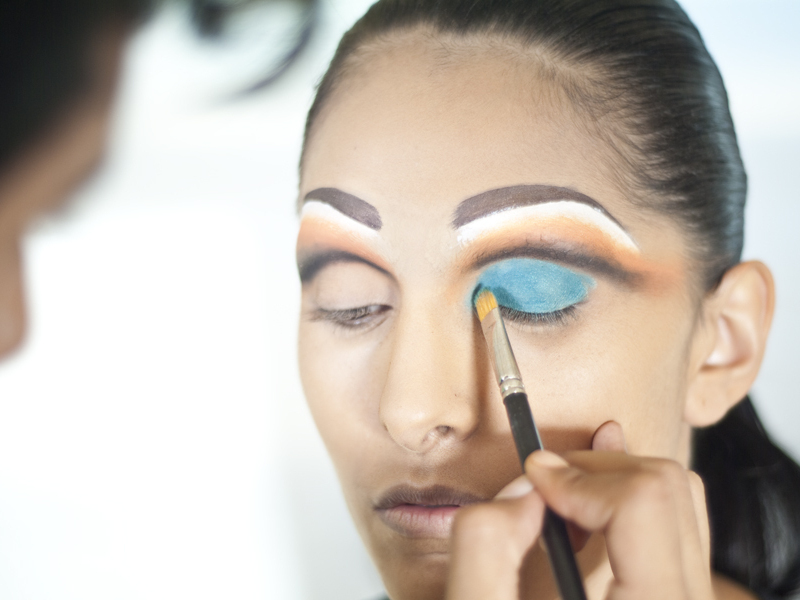 Cage Makeup for Burning Man