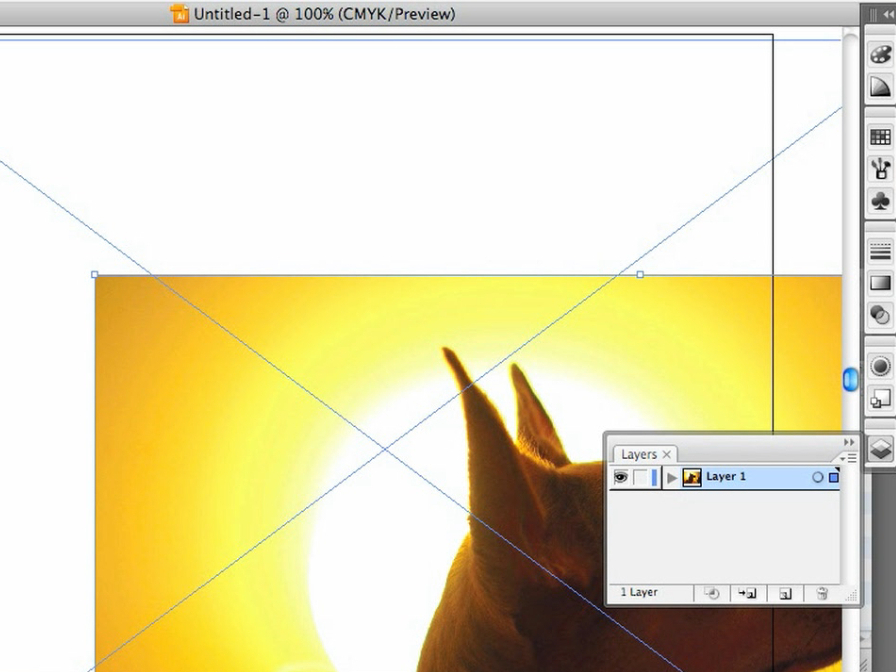 New Project: Silhouette Dog Portrait Using Illustrator
